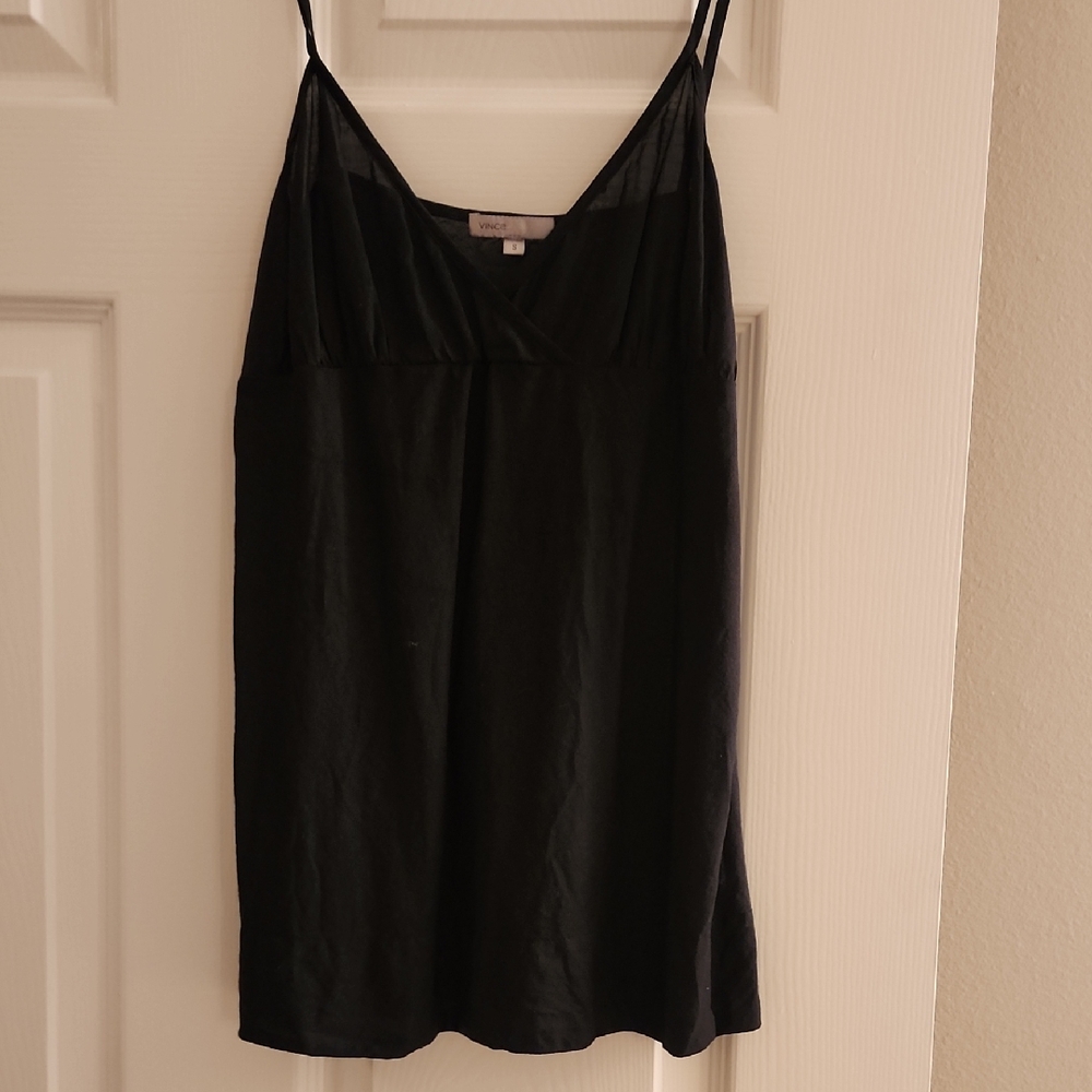 Vince 100% Cotton Top W/self-tie in back